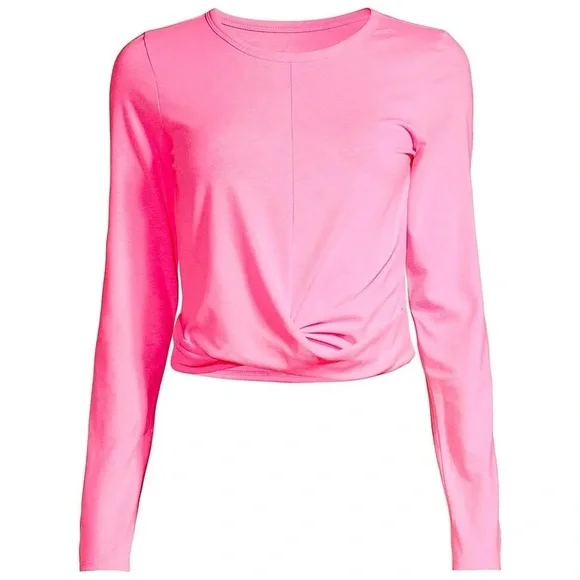 LILLY PULITZER Women’s Greer Long Sleeve Twist Top in Pink Style 8585 - Picture 3 of 10